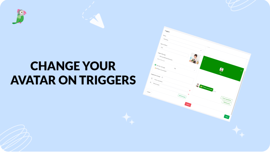 Changing the avatar on your triggers